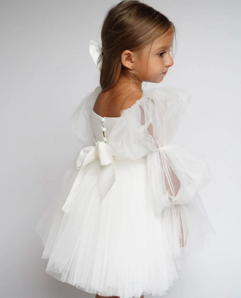 Lolita Tulle Puff Sleeve Babydoll Dress