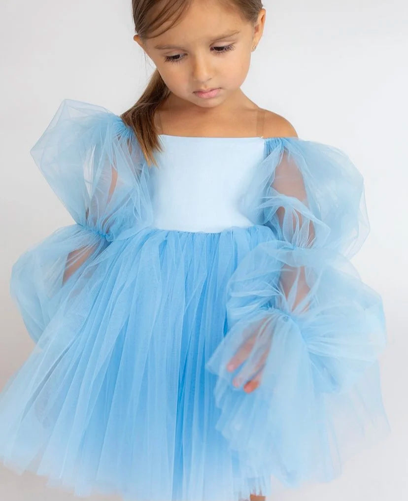 Lolita Tulle Puff Sleeve Babydoll Dress