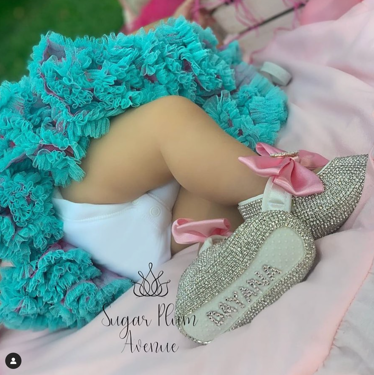 Whimsical Angel Wings Glam Satin Baby Shoes