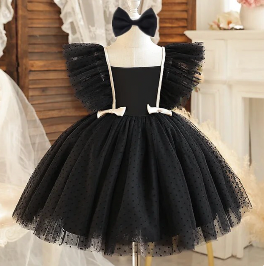 Mackenzie Puff Tulle Flutter Dress