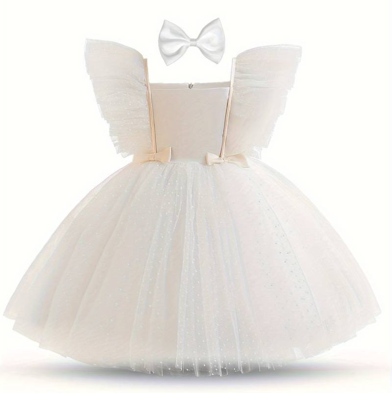 Mackenzie Puff Tulle Flutter Dress