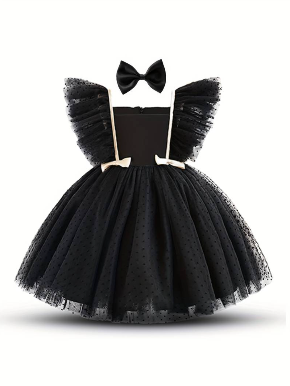 Mackenzie Puff Tulle Flutter Dress