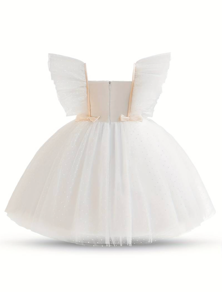 Mackenzie Puff Tulle Flutter Dress